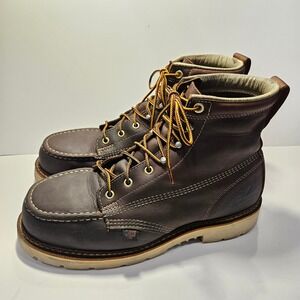 Thorogood American Heritage 6 Steel Toe Moc Toe Work Boots Brown Mens 9 EE